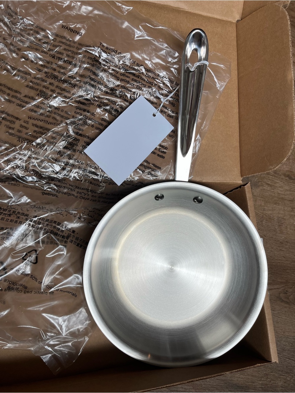(D5) All-Clad Stainless Steel 8” Fry Pan, NEW - Picture 4 of 8